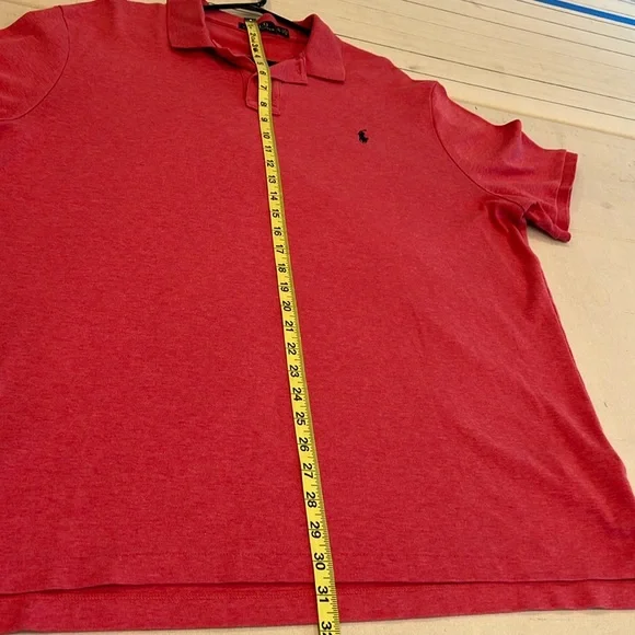 Polo by Ralph Lauren Men's Classic Red Polo Shirt - Picture 6 of 7
